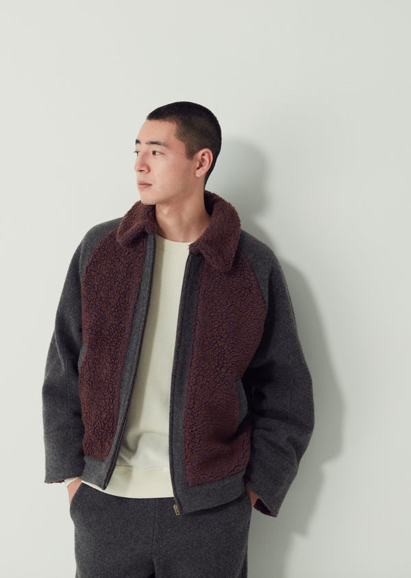 HOLLAND / ホーランド Heavy lamb melton knit